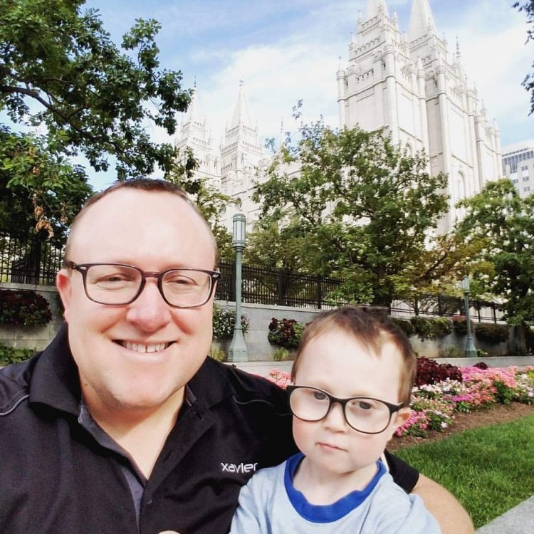 Xavier and Jason Bringhurst Temple Square